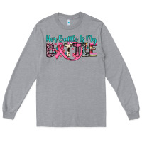 Heather Grey her battle is my battle Long Sleeve Tee - JahusDesignShop