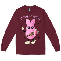 Burgundy so peepin boujee stanley  belt bag inspired Long Sleeve Tee - MaliasSmallBusiness