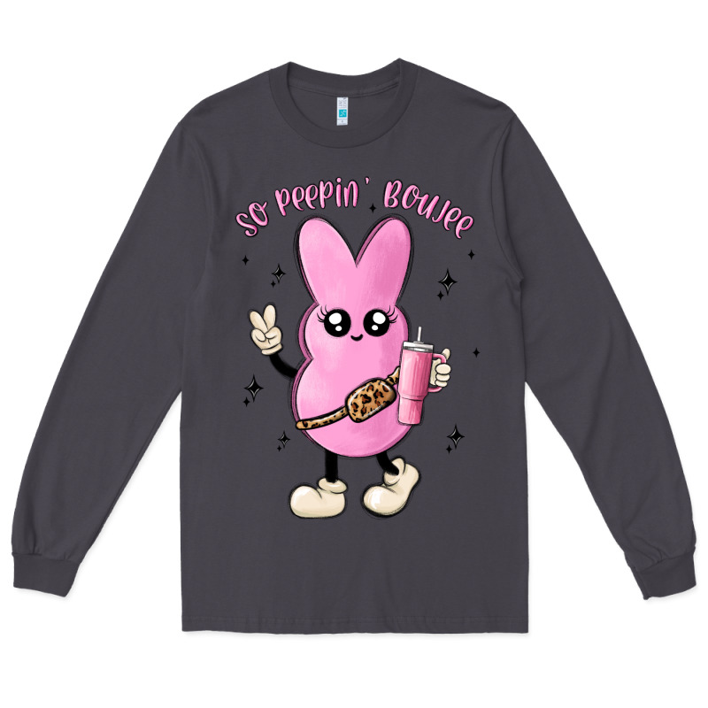 So Peepin Boujee Stanley  Belt Bag Inspired Long Sleeve Tee by MaliasSmallBusiness | Teevron