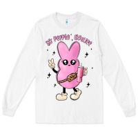 White so peepin boujee stanley  belt bag inspired Long Sleeve Tee - MaliasSmallBusiness