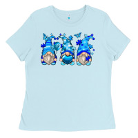 Baby Blue autism gnomes Ladies Tee - Zillion Design Studio