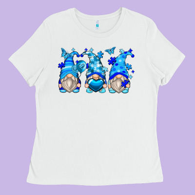 Autism Gnomes Ladies Tee Designed By Zillion Design Studio
