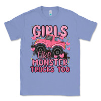 Colony Blue girls like monster trucks too Classic Tee - MaliasSmallBusiness