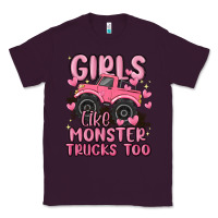 Plum girls like monster trucks too Classic Tee - MaliasSmallBusiness