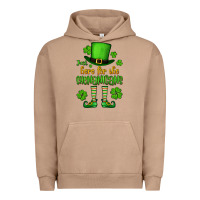 Pigment Burro Just here for the shenanigans St. Patrick's Urban Hoodie - OliviaCreatesArt