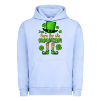 Pigment Grape Ice Just here for the shenanigans St. Patrick's Urban Hoodie - OliviaCreatesArt