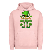 Pigment Salmon Just here for the shenanigans St. Patrick's Urban Hoodie - OliviaCreatesArt