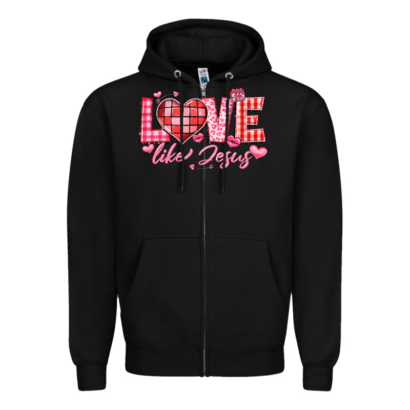 Love Like Jesus La Zipper Hoodie by LillyAllenDesigns | Teevron