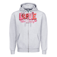 Heather Grey love like jesus la Zipper Hoodie - LillyAllenDesigns