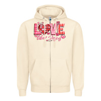 Sandshell love like jesus la Zipper Hoodie - LillyAllenDesigns