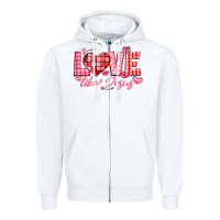 White love like jesus la Zipper Hoodie - LillyAllenDesigns