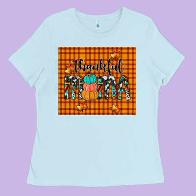 Thankful Tumbler Ladies Tee Designed By Jahusdesignshop