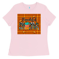Bubblegum Pink thankful tumbler Ladies Tee - JahusDesignShop