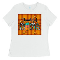White thankful tumbler Ladies Tee - JahusDesignShop