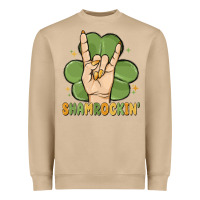 Mushroom st. patrick's day shamrockin' Heavyweight Sweatshirt - MaliasSmallBusiness