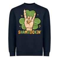 Navy st. patrick's day shamrockin' Heavyweight Sweatshirt - MaliasSmallBusiness