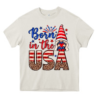 Cream Born in the USA gnome Heavy Core Tee - Neo Western