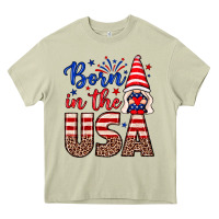 Mossy Born in the USA gnome Heavy Core Tee - Neo Western