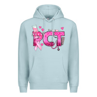 Blue Mist breast cancer pct patient care technician Premium Hoodie - texasbilliewilder
