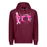 Burgundy breast cancer pct patient care technician Premium Hoodie - texasbilliewilder
