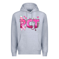 Heather Grey breast cancer pct patient care technician Premium Hoodie - texasbilliewilder