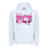 White breast cancer pct patient care technician Premium Hoodie - texasbilliewilder