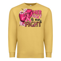 Antique Gold her fight is our fight Premium Sweatshirt - NancyCooperArtShop