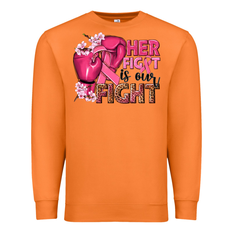 Her Fight Is Our Fight Premium Sweatshirt by NancyCooperArtShop | Teevron