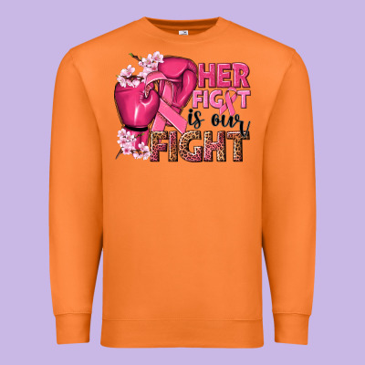 Her Fight Is Our Fight Premium Sweatshirt Designed By Nancycooperartshop