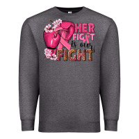 Charcoal Heather her fight is our fight Premium Sweatshirt - NancyCooperArtShop
