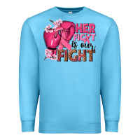 Ocean Blue her fight is our fight Premium Sweatshirt - NancyCooperArtShop