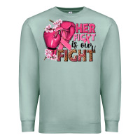 Seafoam her fight is our fight Premium Sweatshirt - NancyCooperArtShop