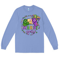 Colony Blue mardi gras game Long Sleeve Tee - MaliasSmallBusiness