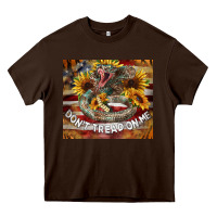 Chocolate Brown rattle snake don't tread on me tumbler Heavy Core Tee - BarkalooDesign
