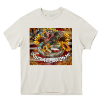 Cream rattle snake don't tread on me tumbler Heavy Core Tee - BarkalooDesign