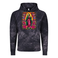 Cloud Black our lady of guadalupe serape background Vintage Hoodie - Artiststas