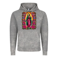 Cloud Rock our lady of guadalupe serape background Vintage Hoodie - Artiststas
