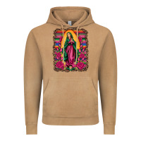 Vintage Camel our lady of guadalupe serape background Vintage Hoodie - Artiststas