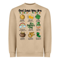Mushroom god says you are st patrick's day Heavyweight Sweatshirt - MaliasSmallBusiness