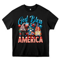 Black God blessed America gnomes 4th of July Heavy Core Tee - CowGirlArtShop