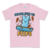 Bubblegum Pink skateboard bunny Classic Tee - MaliasSmallBusiness