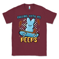 Burgundy skateboard bunny Classic Tee - MaliasSmallBusiness