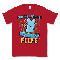 Red skateboard bunny Classic Tee - MaliasSmallBusiness