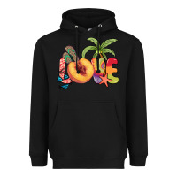 Black Love peach summer Heavyweight Hoodie - NancyCooperArtShop
