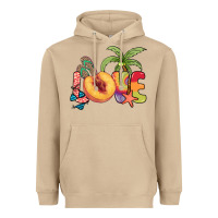 Mushroom Love peach summer Heavyweight Hoodie - NancyCooperArtShop