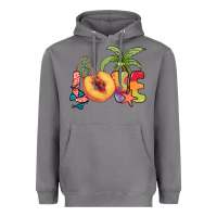 Storm Love peach summer Heavyweight Hoodie - NancyCooperArtShop