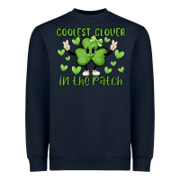 Navy coolest clover to pinch Heavyweight Sweatshirt - MaliasSmallBusiness