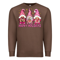 Chestnut Happy holidays with gnomes Premium Sweatshirt - NancyCooperArtShop