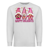 Dove Grey Happy holidays with gnomes Premium Sweatshirt - NancyCooperArtShop