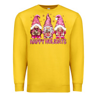 Lemon Happy holidays with gnomes Premium Sweatshirt - NancyCooperArtShop